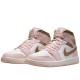 Air Jordan 1 Mid Pink Oxford Brown