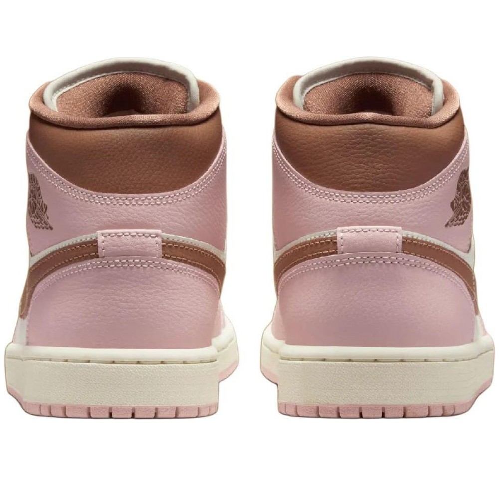 Air Jordan 1 Mid Pink Oxford Brown