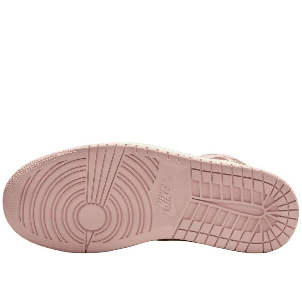 Air Jordan 1 Mid Pink Oxford Brown