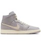 Air Jordan 1 Mid Atmosphere Grey Pale Ivory