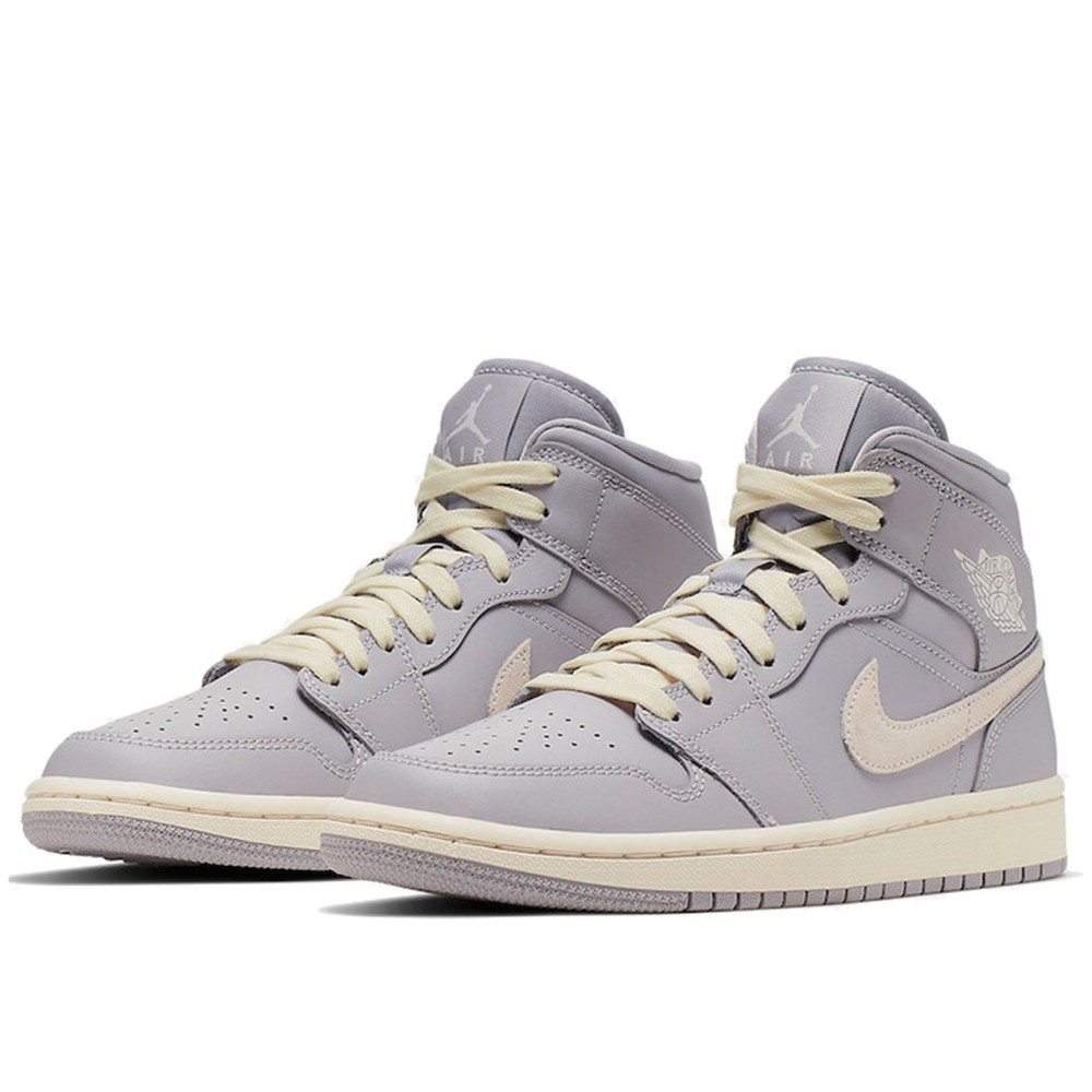 Air Jordan 1 Mid Atmosphere Grey Pale Ivory