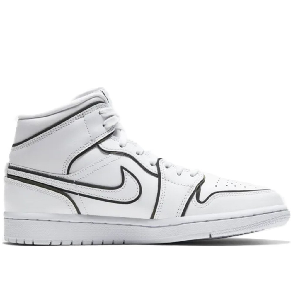 Air Jordan 1 Mid Iridescent Reflective White
