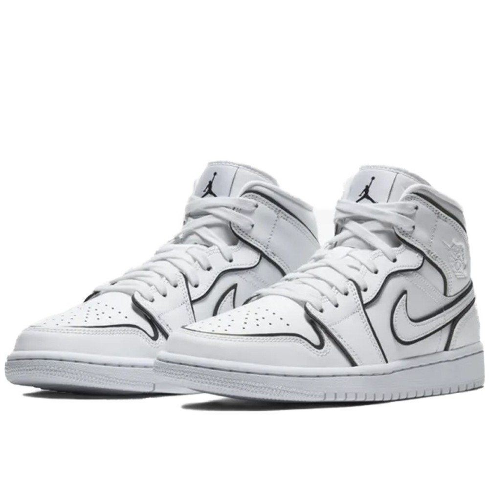 Air Jordan 1 Mid Iridescent Reflective White