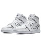 Air Jordan 1 Mid Iridescent Reflective White