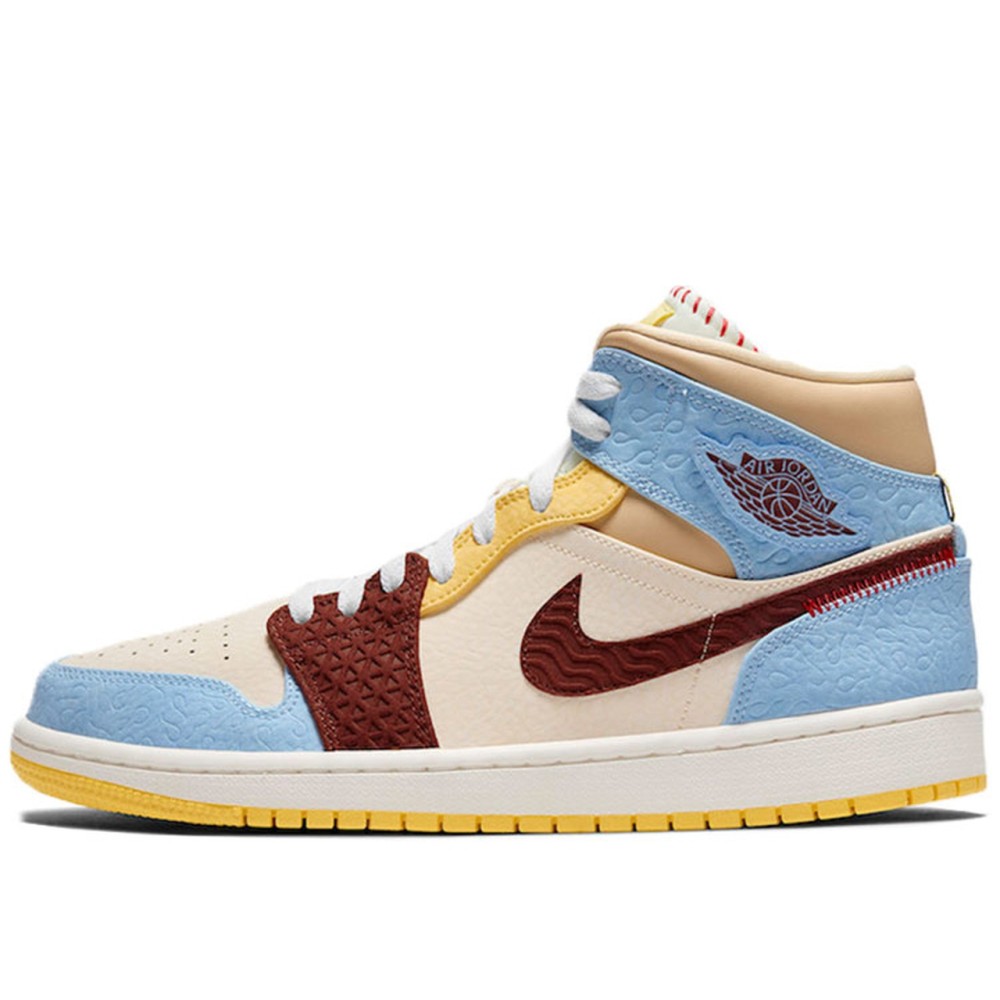 Air Jordan 1 Mid SE Fearless Maison Chateau Rouge