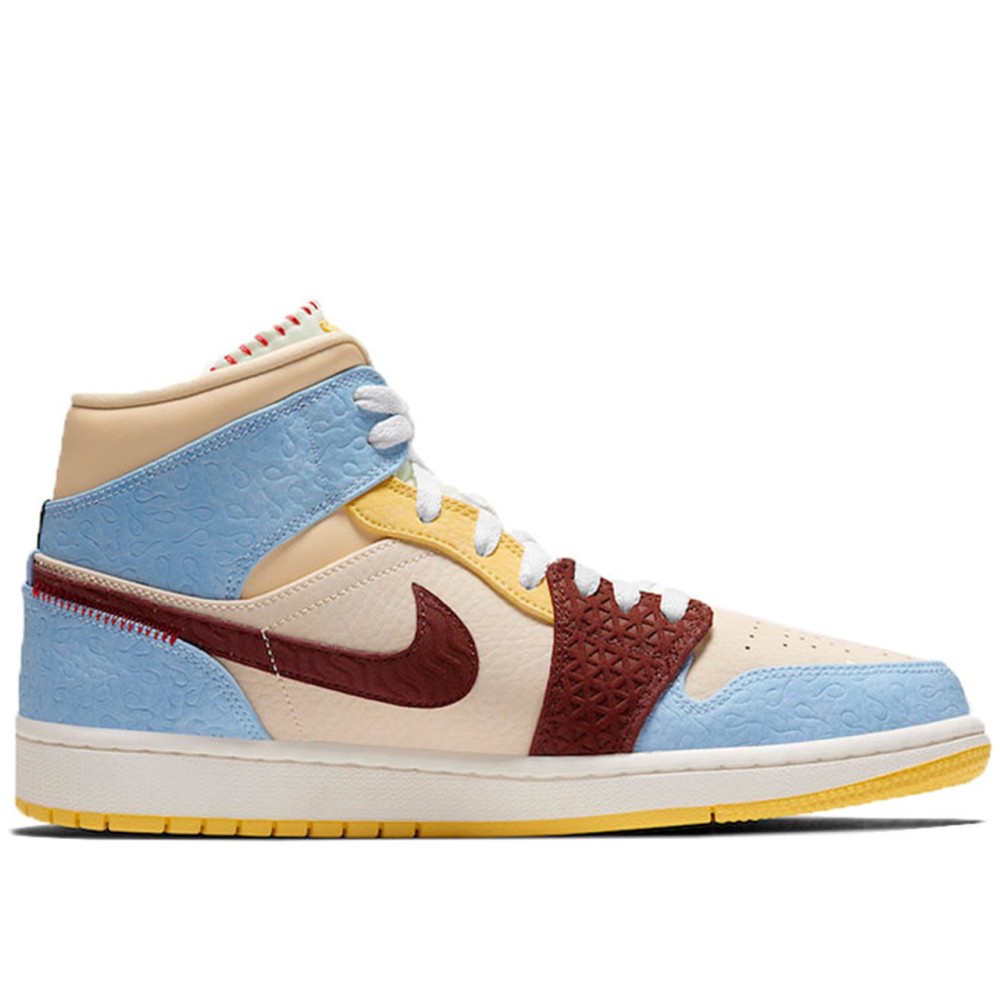 Air Jordan 1 Mid SE Fearless Maison Chateau Rouge