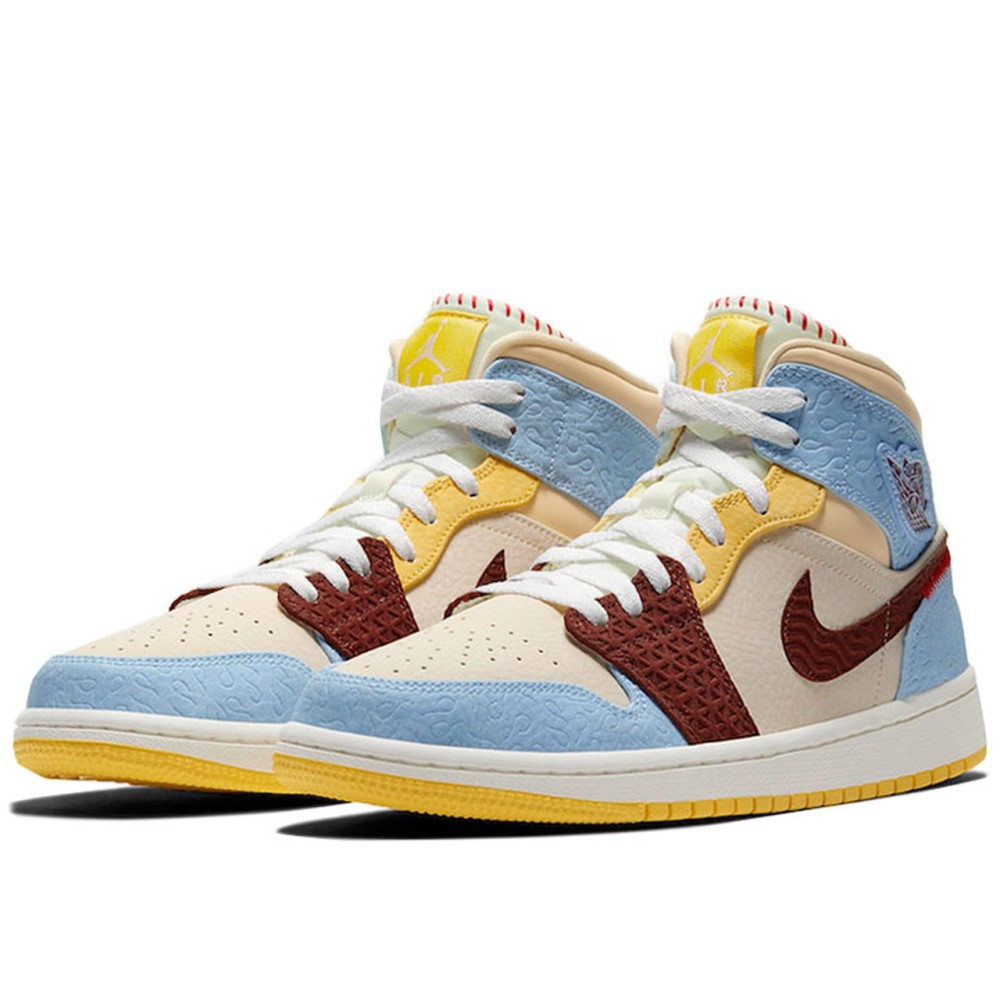 Air Jordan 1 Mid SE Fearless Maison Chateau Rouge