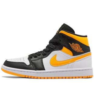 Air Jordan 1 Mid Laser Orange Black