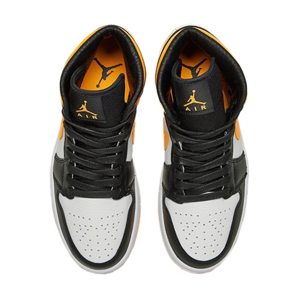 Air Jordan 1 Mid Laser Orange Black