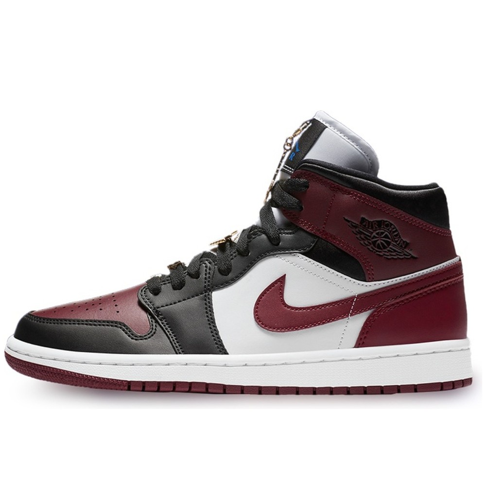 Air Jordan 1 Mid SE Black Dark Beetroot