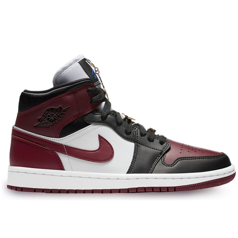 Air Jordan 1 Mid SE Black Dark Beetroot