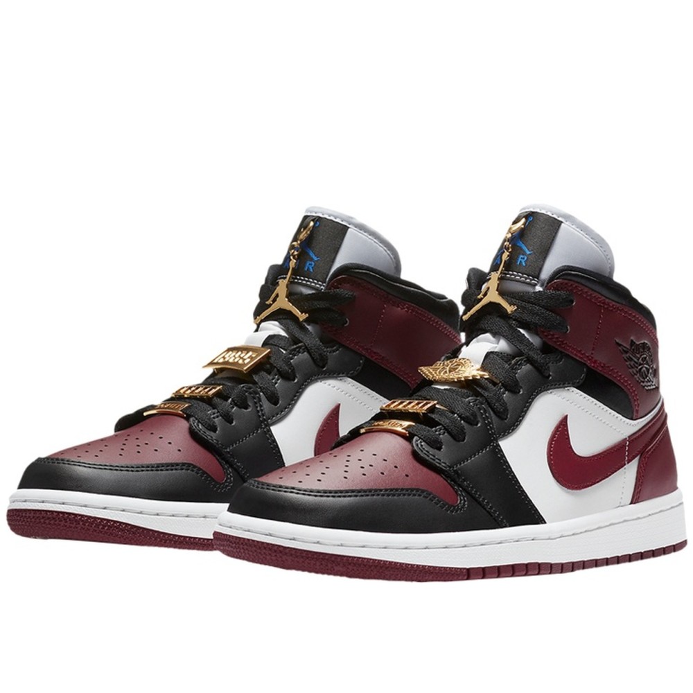 Air Jordan 1 Mid SE Black Dark Beetroot