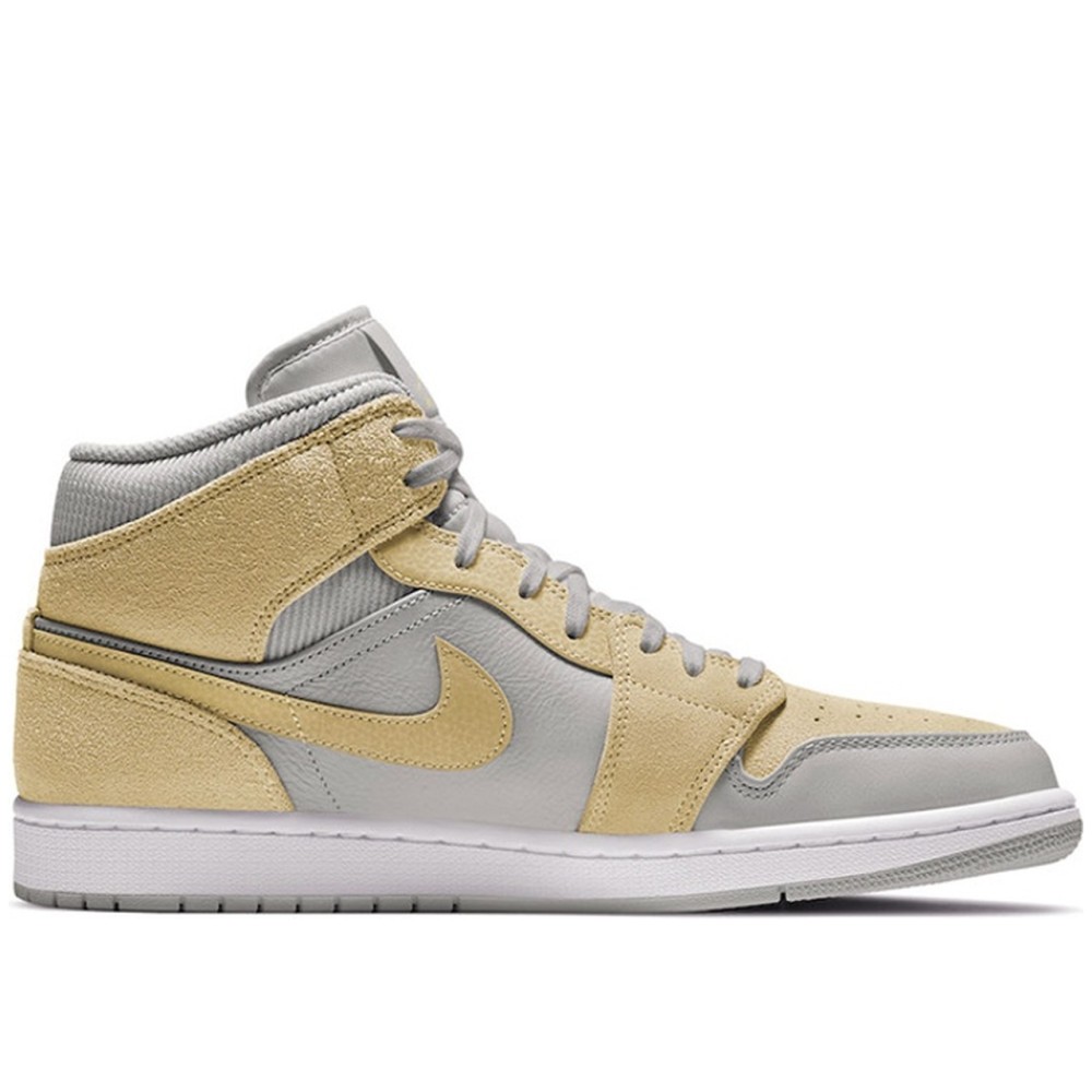 Air Jordan 1 Mid Mixed Textures Yellow