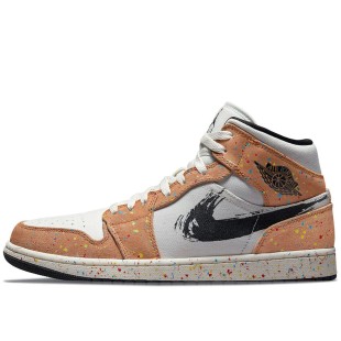 Air Jordan 1 Mid SE Brushstroke Paint Splatter