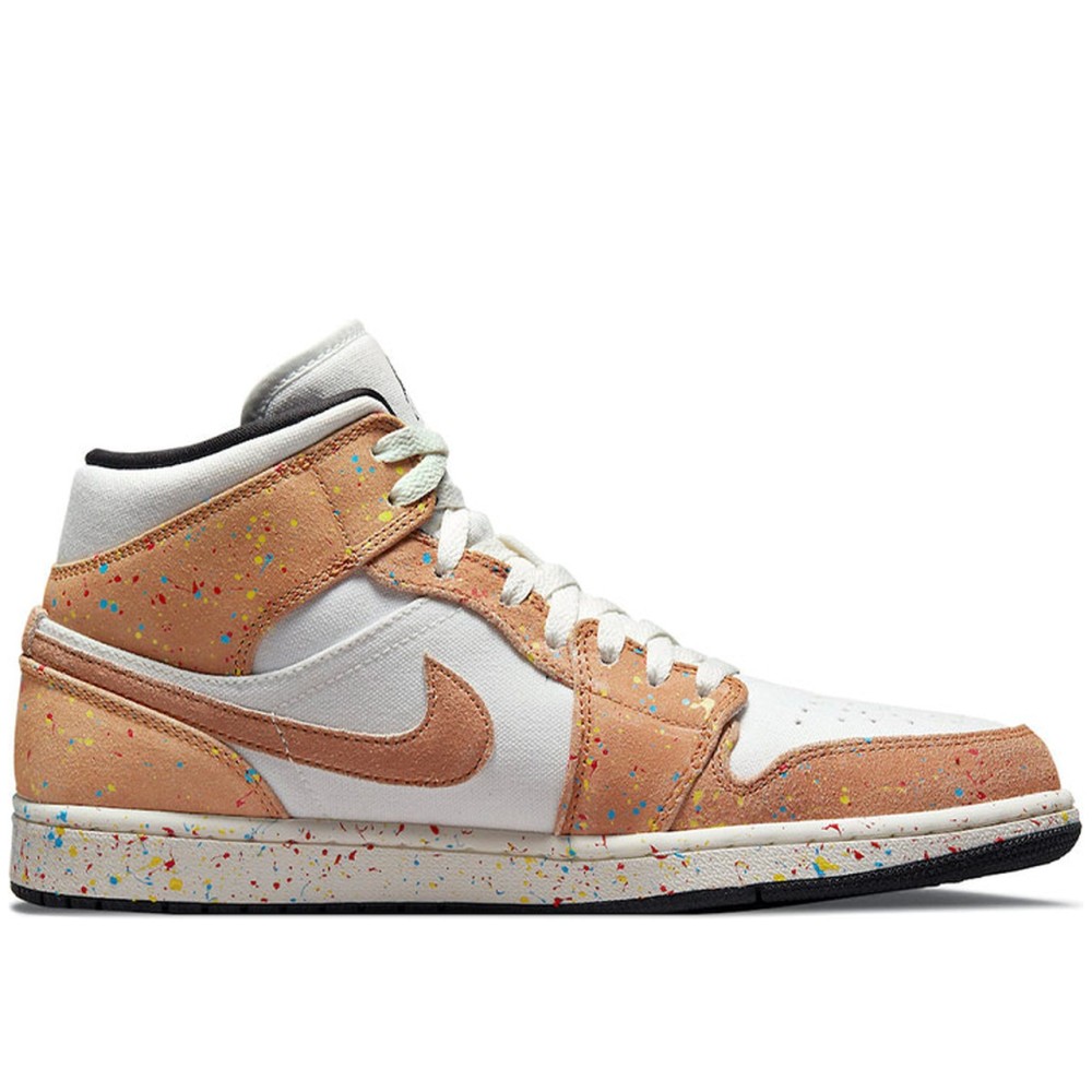 Air Jordan 1 Mid SE Brushstroke Paint Splatter