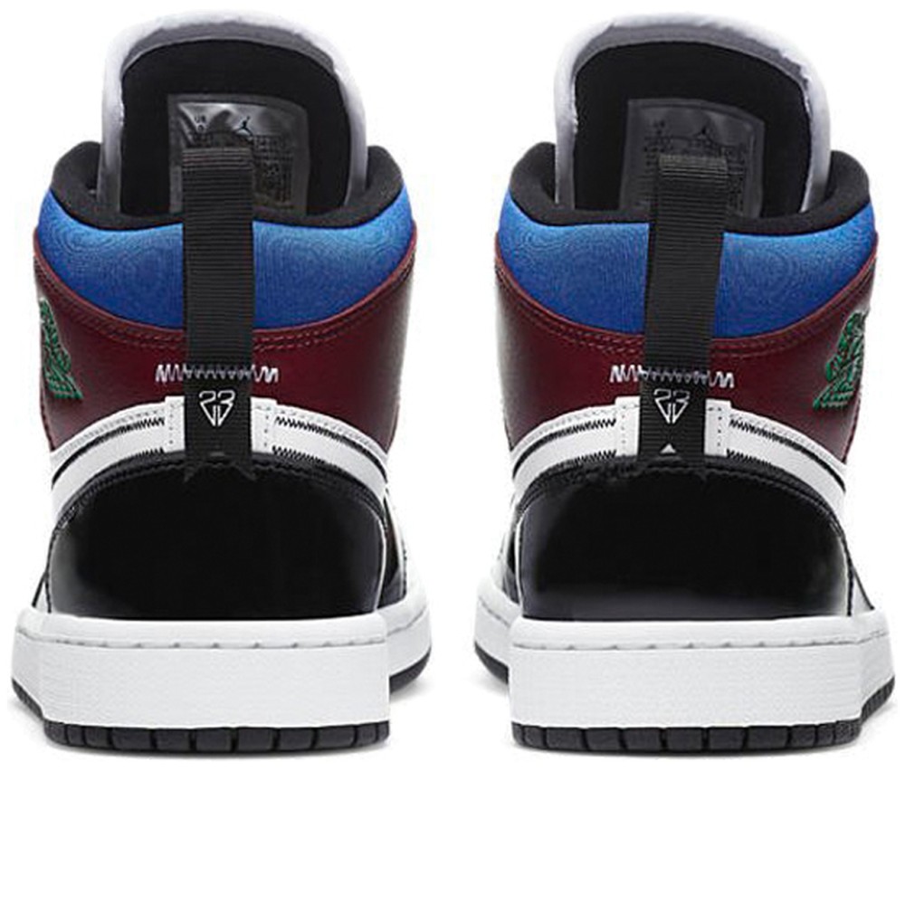 Air Jordan 1 Mid SE Black White Multi Color