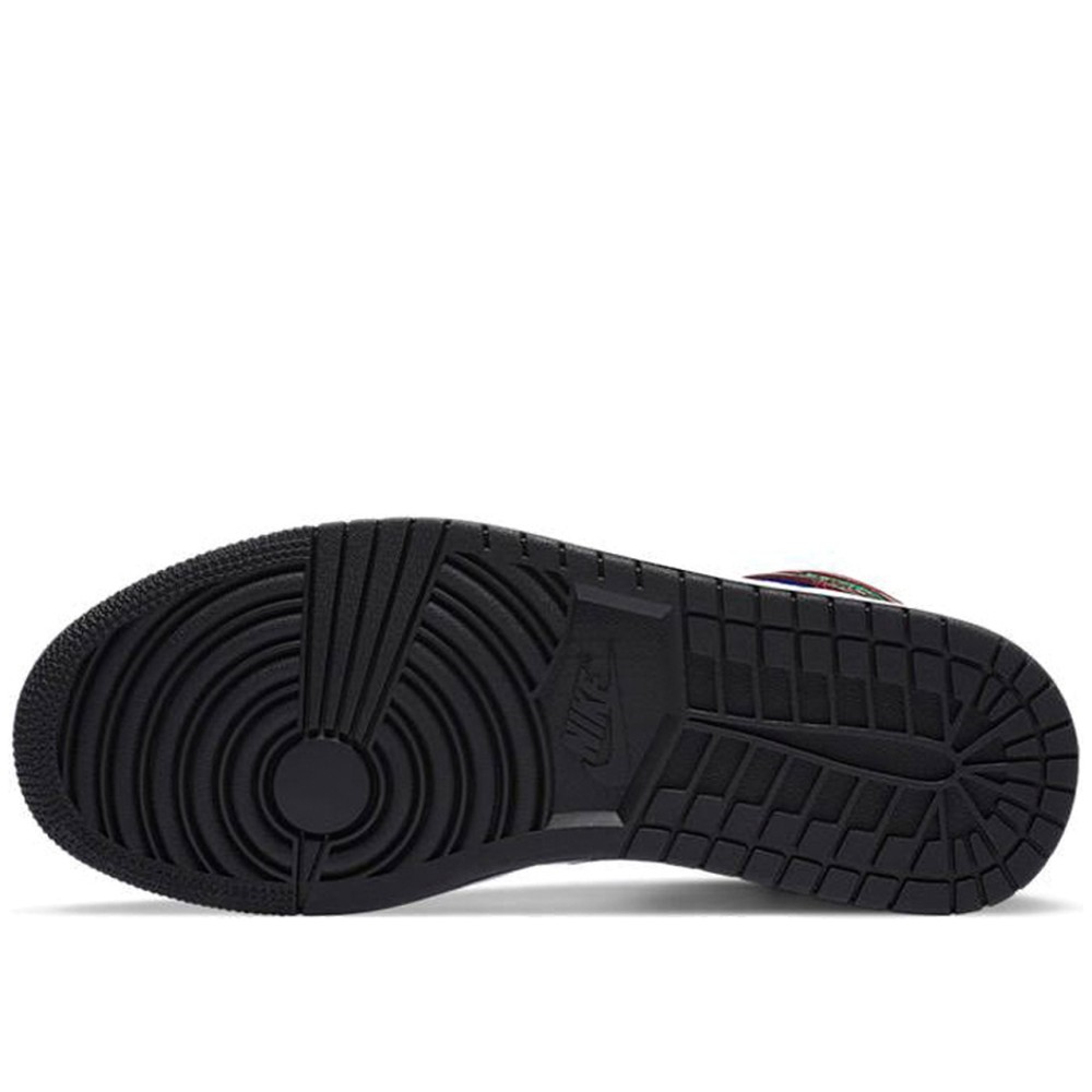 Air Jordan 1 Mid SE Black White Multi Color