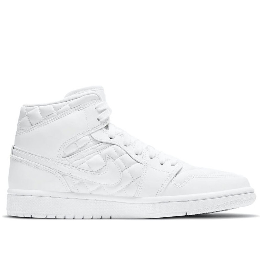 Air Jordan 1 Mid SE White Quilted