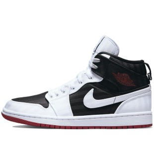 Air Jordan 1 Mid SE Utility Canvas White Black Gym Red