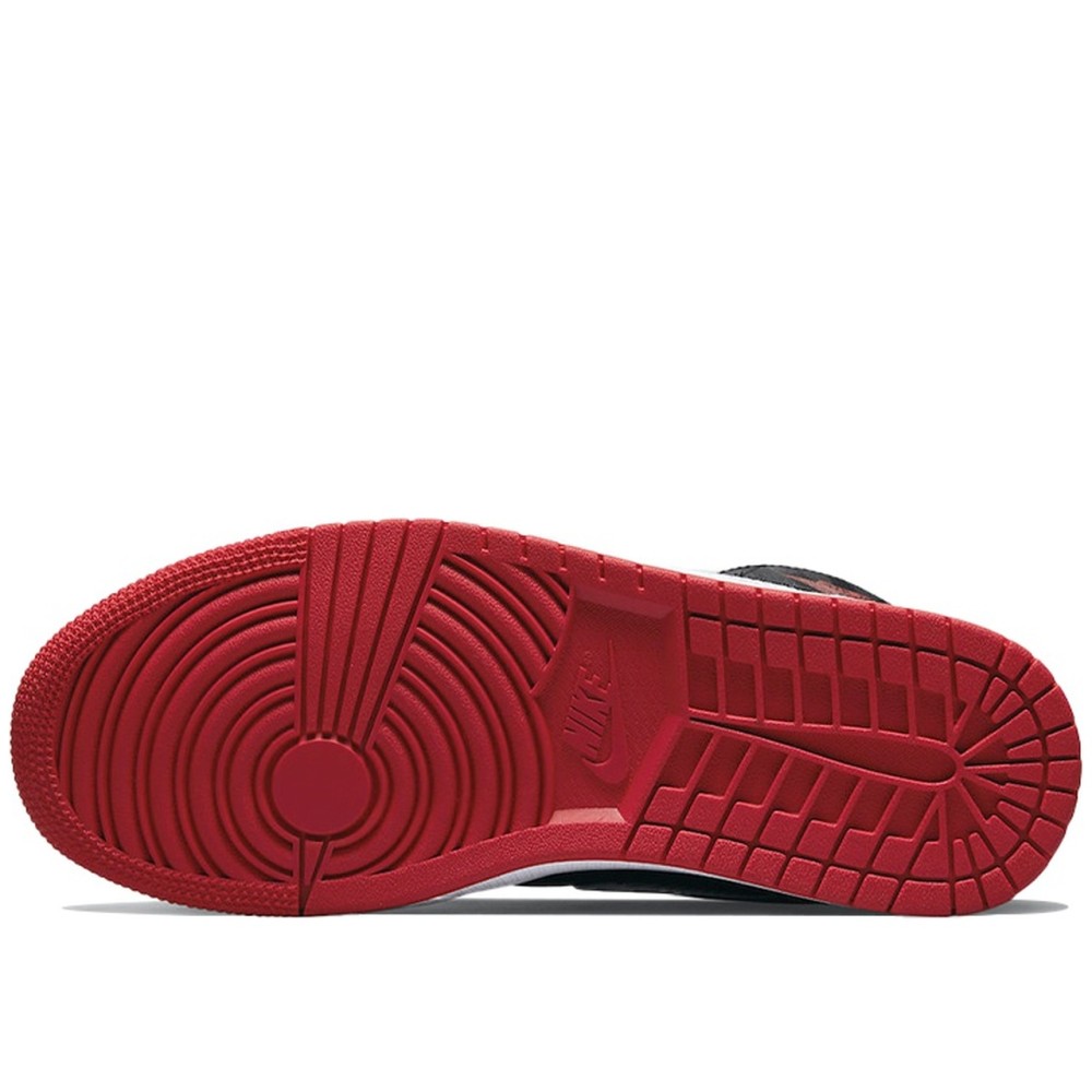 Air Jordan 1 Mid SE Utility Canvas White Black Gym Red