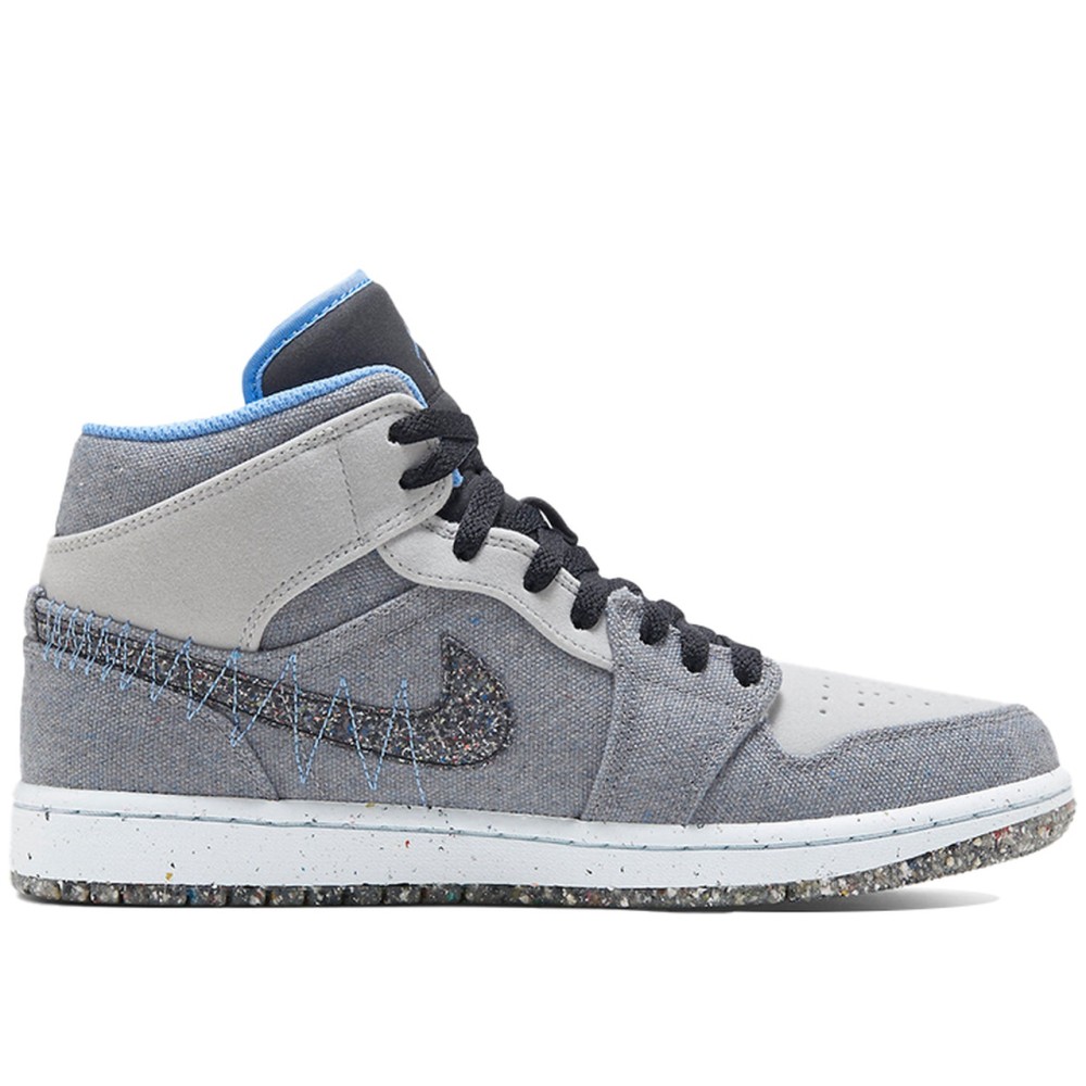 Air Jordan 1 Mid Crater Grey University Blue