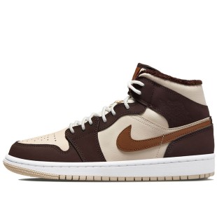 Air Jordan 1 Mid SE Cream Dark Chocolate