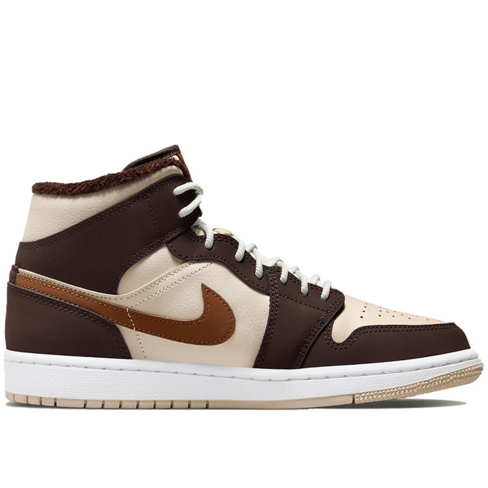 Air Jordan 1 Mid SE Cream Dark Chocolate