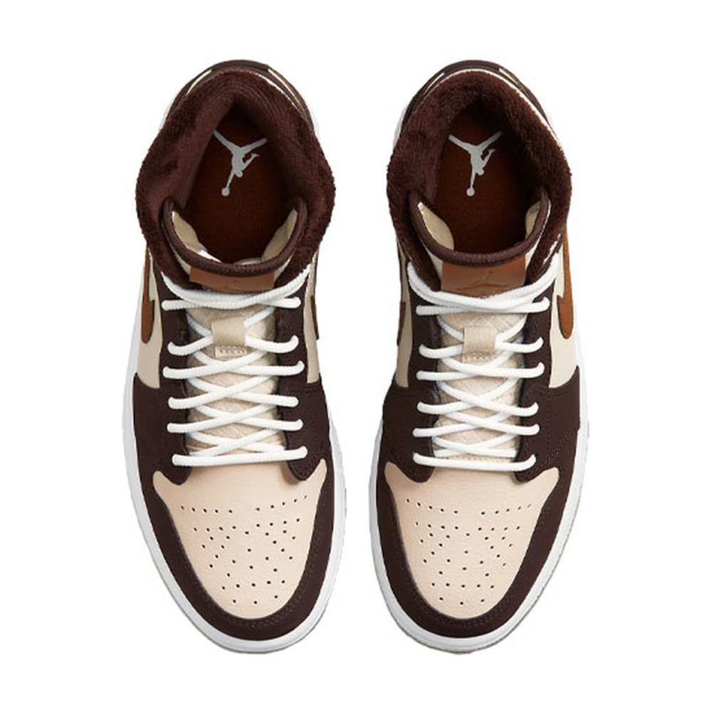 Air Jordan 1 Mid SE Cream Dark Chocolate