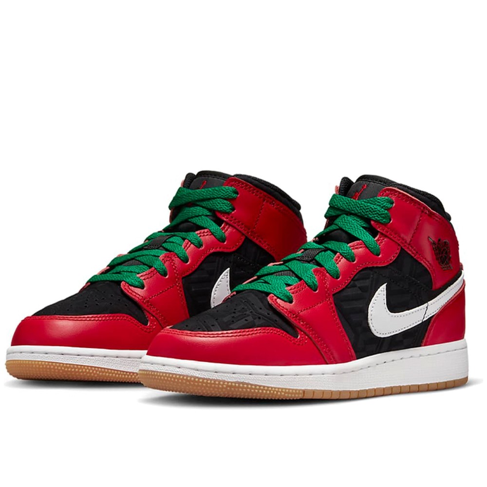 Air Jordan 1 Mid SE Christmas Gs