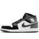 Air Jordan 1 Mid Black White Iron Grey