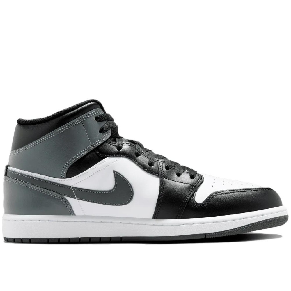 Air Jordan 1 Mid Black White Iron Grey