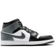 Air Jordan 1 Mid Black White Iron Grey