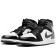 Air Jordan 1 Mid Black White Iron Grey