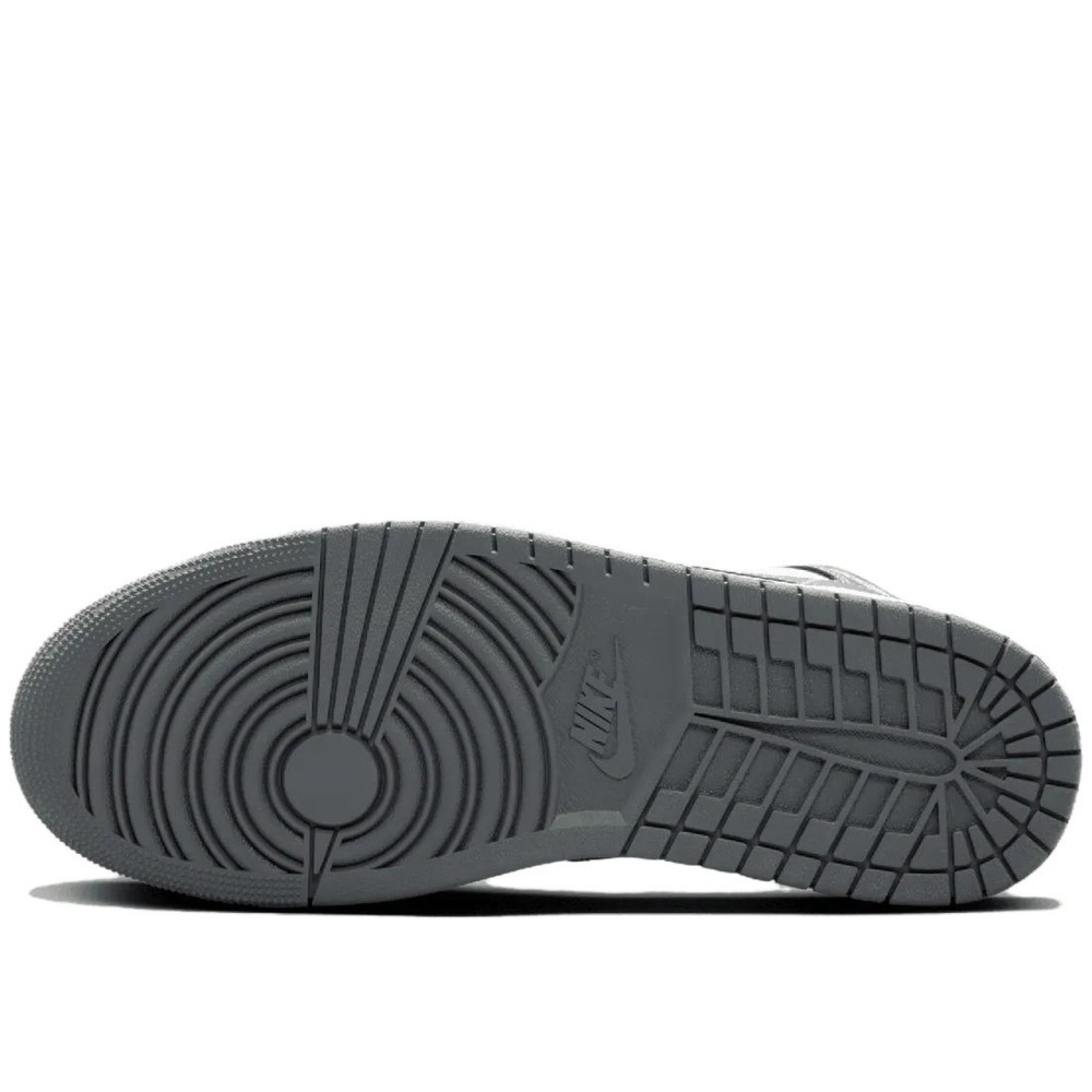 Air Jordan 1 Mid Black White Iron Grey
