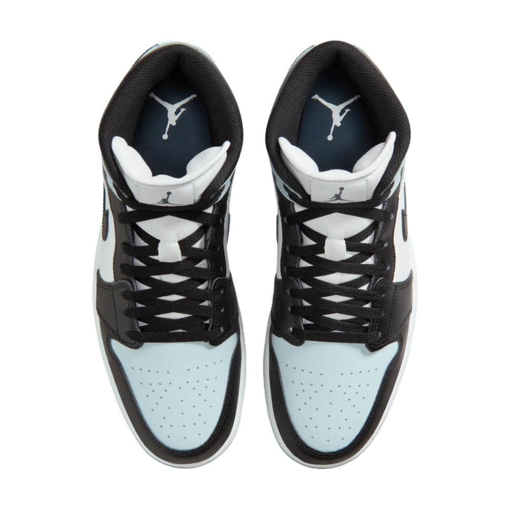 Air Jordan 1 Mid Black Aura Squadron Blue
