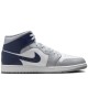 Air Jordan 1 Mid Wolf Grey Midnight Navy