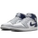 Air Jordan 1 Mid Wolf Grey Midnight Navy