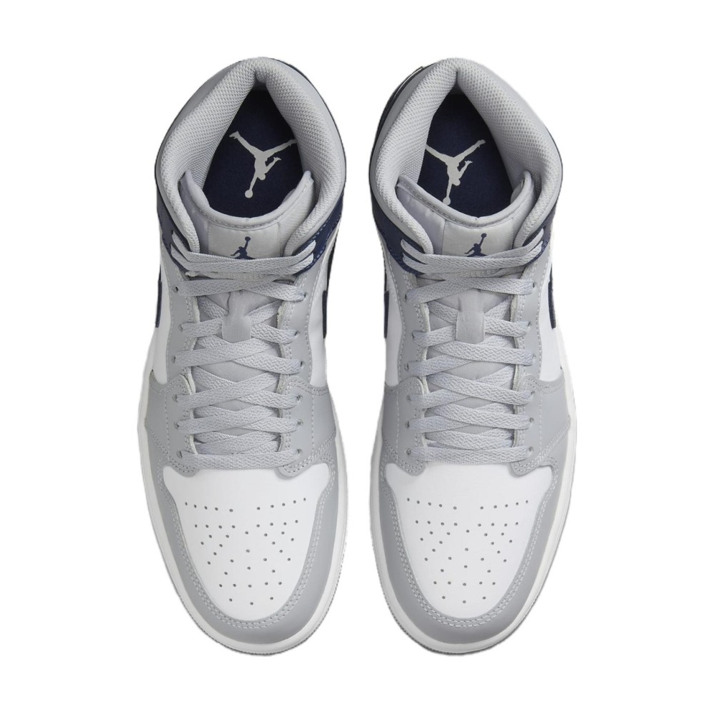 Air Jordan 1 Mid Wolf Grey Midnight Navy