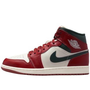 Air Jordan 1 Mid Redstone Midnight Green