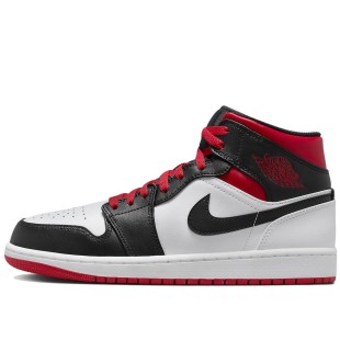 Air Jordan 1 Mid Gym Red Black Toe