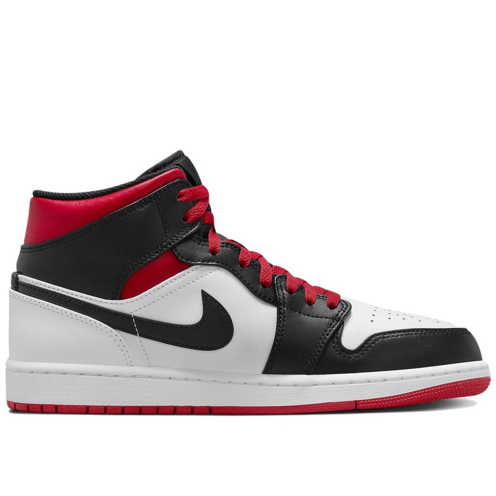 Air Jordan 1 Mid Gym Red Black Toe