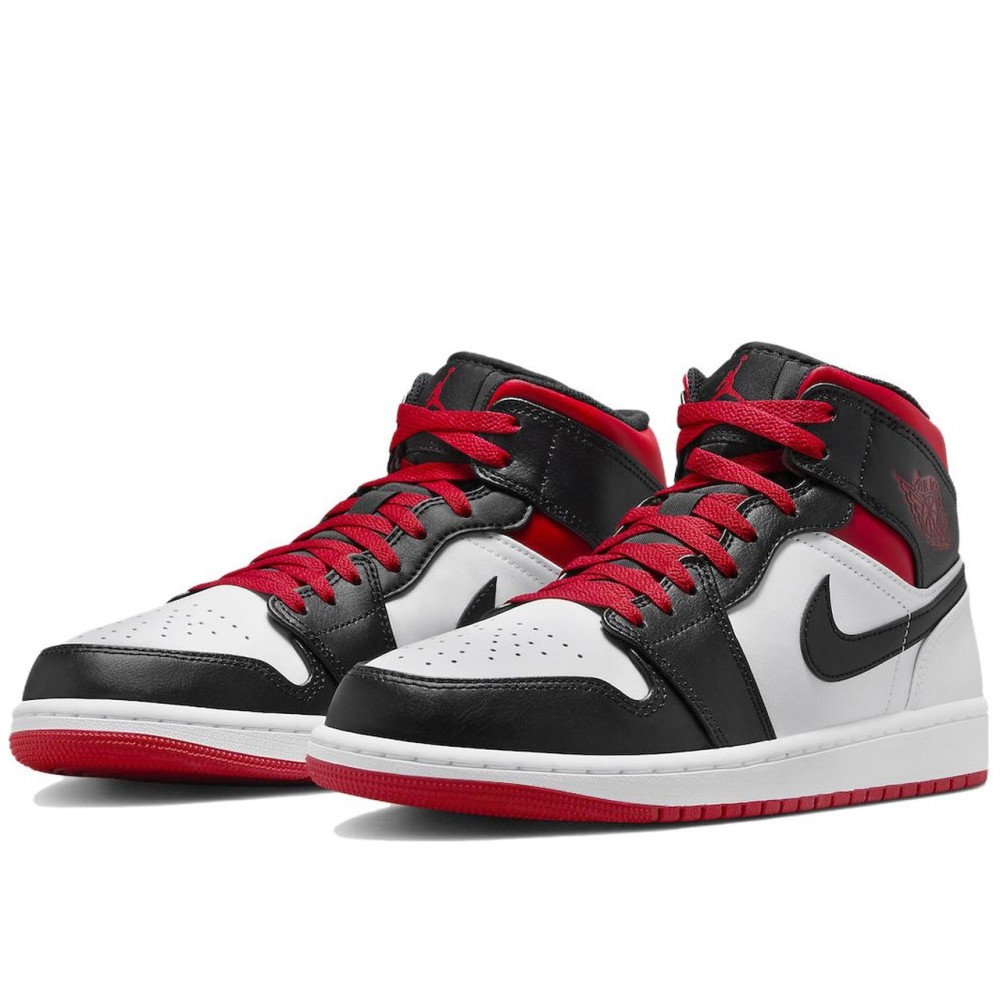 Air Jordan 1 Mid Gym Red Black Toe
