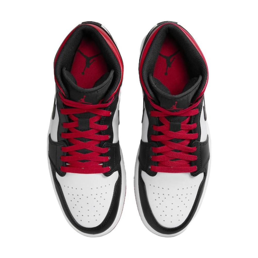 Air Jordan 1 Mid Gym Red Black Toe