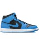 Air Jordan 1 Mid University Blue Black