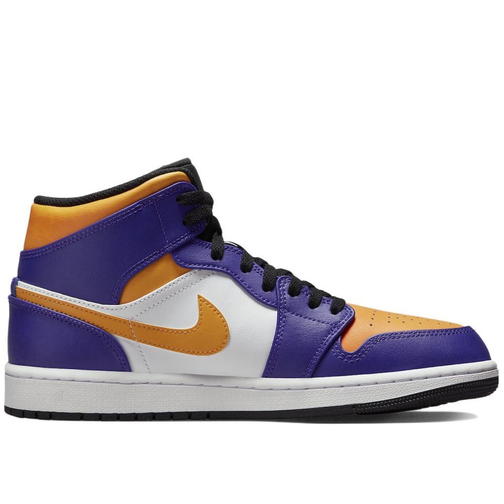 Air Jordan 1 Mid Lakers Purple