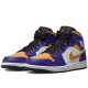 Air Jordan 1 Mid Lakers Purple