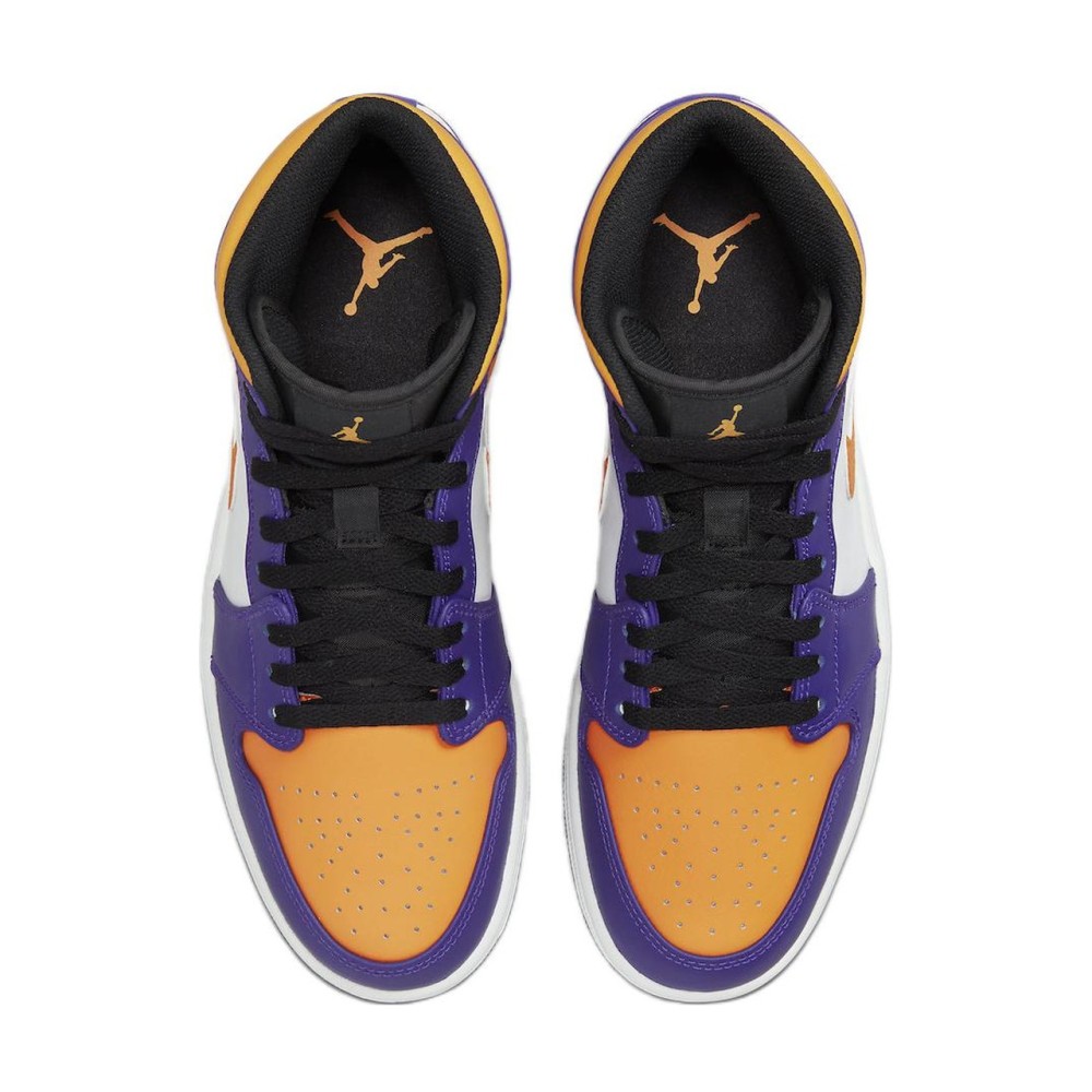 Air Jordan 1 Mid Lakers Purple