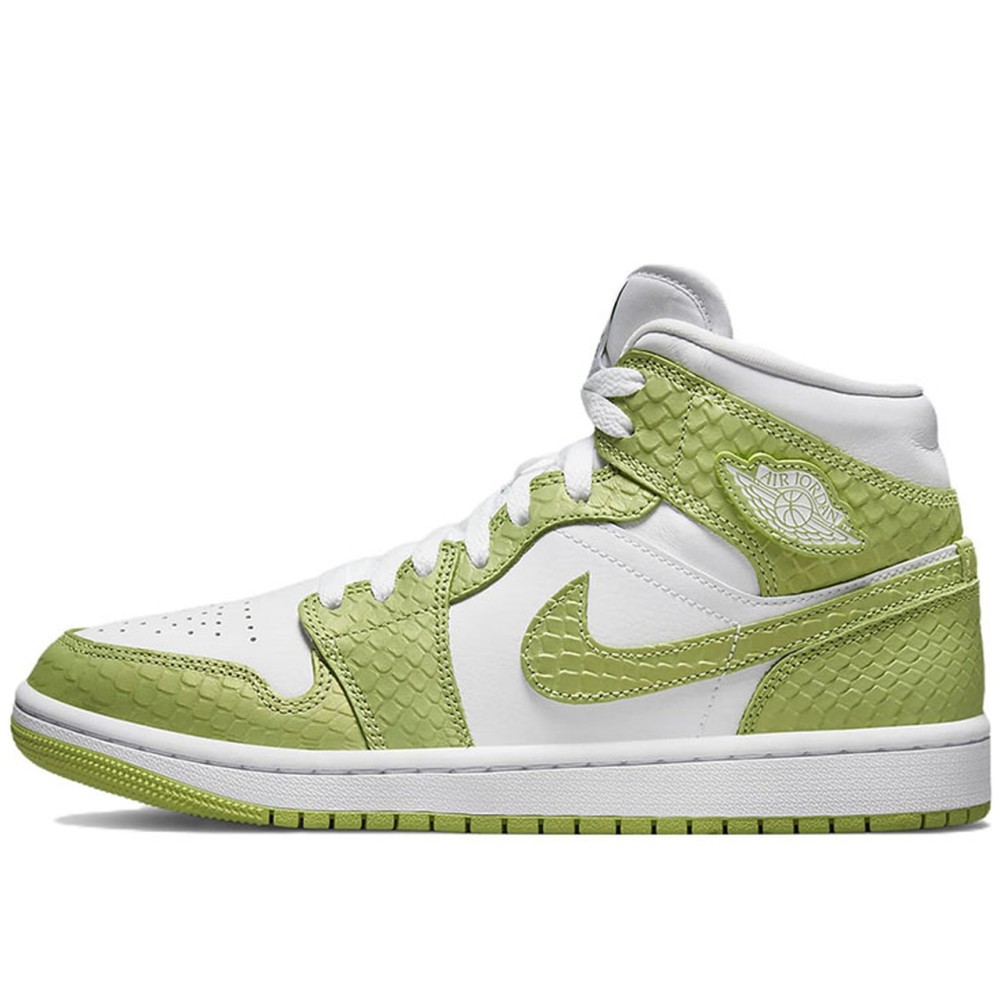 Air Jordan 1 Mid SE Green Python
