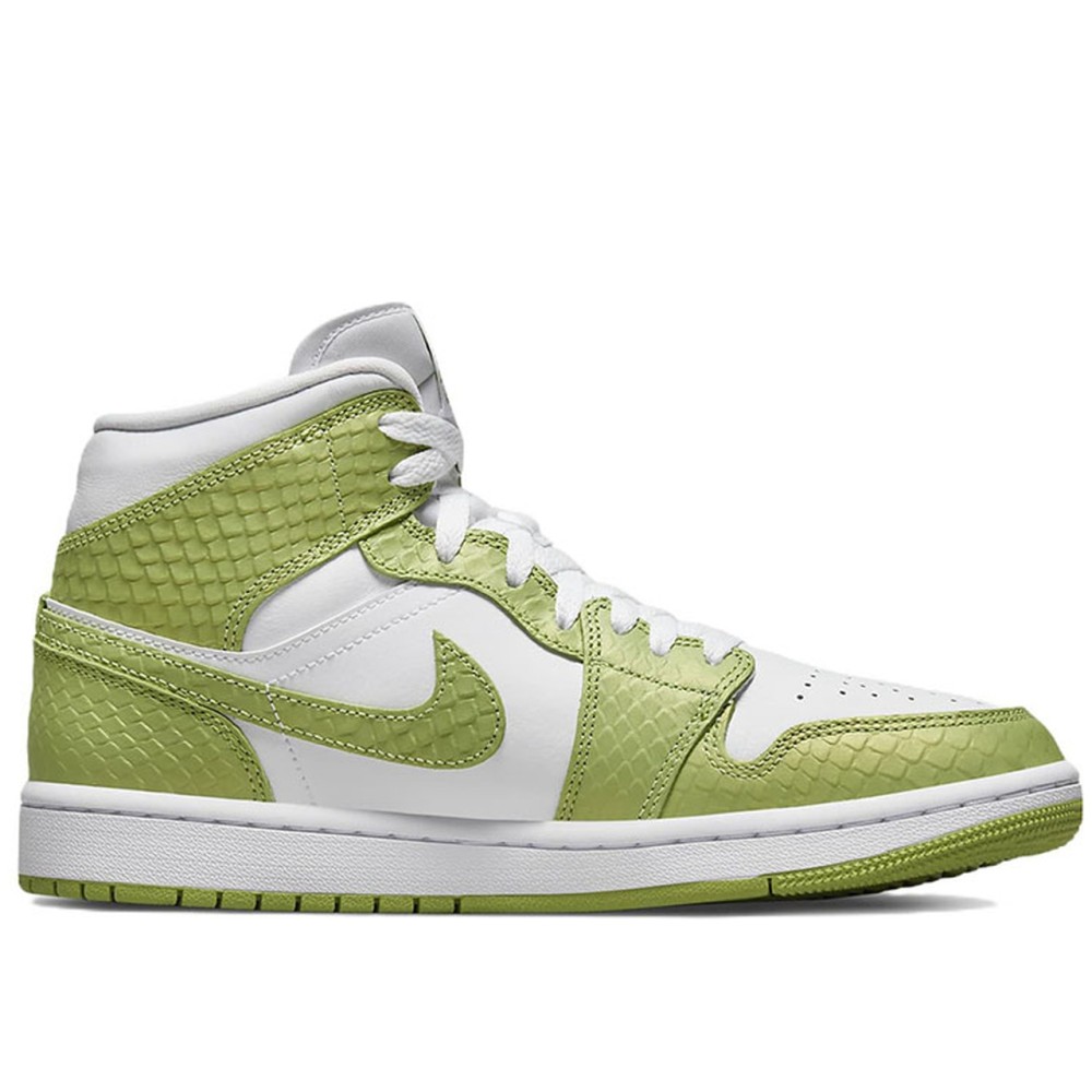 Air Jordan 1 Mid SE Green Python