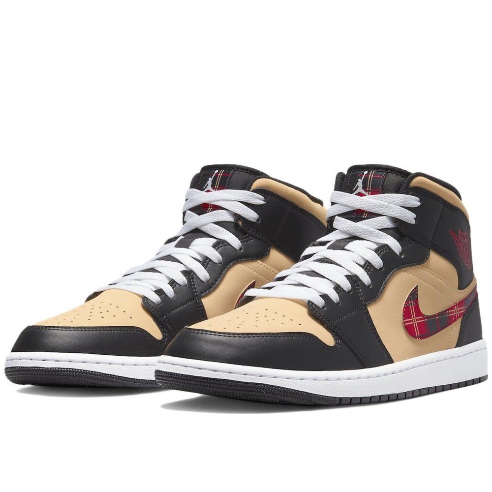 Air Jordan 1 Mid SE Tartan Swoosh